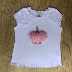 Girls cute tee, size 5/6